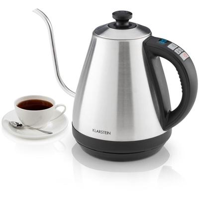 Klarstein - Garcon Wasserkocher - Teekocher, 1 l, 2000 w, Warmhaltefunktion, gradgenaue Image