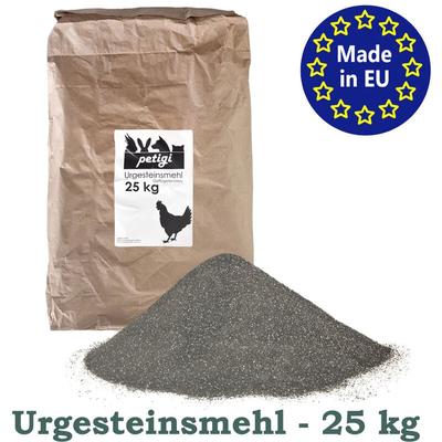 Urgesteinsmehl 25 kg Geflügeleinstreu Staubbad Sandbad Steinmehl Zeolith für Hühner Wachteln