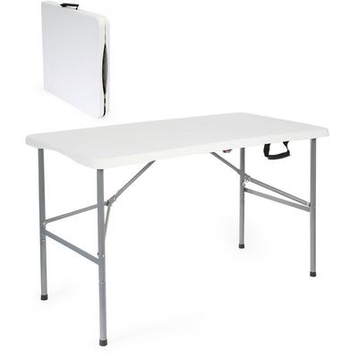 Campingtisch klappbarer Partytisch Klapptisch Tisch Gartentisch 120x60x74cm Weiß - weiß - Toboli