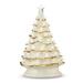 RAZ Imports 38127 - 13.25" W/ Timer Vintage White and Gold Lighted Tree (4219122) Christmas Figurine Decorations