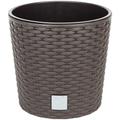 Vaso tondo 8,7 litri Rato con secchio per piantare in ocra scuro 25 x 25 x 22,4 cm