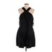 RACHEL Rachel Roy Casual Dress - Mini Halter Sleeveless: Black Dresses - New - Women's Size 12