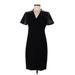 Akris Punto Casual Dress - Sheath: Black Print Dresses - Women's Size 6