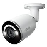 Lorex E894AB 4K 8.0-MP Smart AI PoE IP Wired Security Bullet Camera with Lighting and Deterrence White