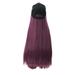 Long Straight Wig Cap 25 Inch Long Hair Baseball Cap Ball Caps Casual Hat Wig Wigs Wigs