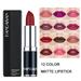 HANDAIYAN Lipstick Matte 12 Professional Lips Waterproof Lipstick Makeup Lipstick Lip Matte (4#) Matte Lipstick 12 Colors Makeup Lipstick Lip Matte 12 Colours Makeup Colors Matte Finish Funien