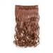 Seniver Women s Hair Extensions Wig One Piece Wig Female Hair Extension Piece Five Clips Seamless Chemical Fiber Curtain Curly Hair Piece