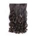 Seniver Women s Hair Extensions Wig One Piece Wig Female Hair Extension Piece Five Clips Seamless Chemical Fiber Curtain Curly Hair Piece