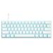 iBlancod USB Wired Keyboard OUTEMU Mechanical 61-Key LED Backlit Hot-Swap Blue/Red Switch