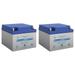 12V 26AH NB Replacement Battery Compatible with Deltec 2056C-2 - 2 Pack