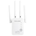 300 Mbps Wireless-N Router Wifi Repeater Long Signal Booster Antenna Amplifier White (UK Plug)