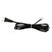 Black Lamp Cord 12 Foot Long Replacement Lamp Cord Lamp Repair Part 18/2 SPT-1 Wire UL Listed (1)