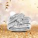 Quinlirra Easter Rings for Women Clearance Round Diamond Wedding Band Anniversary Gift Accessory Rings Size 11 Easter Decor