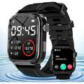 Smart Watch 1.91â€�Outdoor Tactical Rugged Sports Watch for Men(Answer/Call) IP68 Waterproof Fitness Watch for iPhone Android Phones