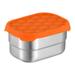 KIHOUT Clearance Stainless Steel Snack Containers Food Storage Containers With Food Grade Silicone Soft Lid Leakproof Snack Bento Box Reusable Small Portable Salad Bento Box