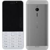 Nokia 230 DUAL SIM 16MB (GSM ONLY | NO CDMA) Factory Unlocked 2G Cellphone (Silver) - International Version
