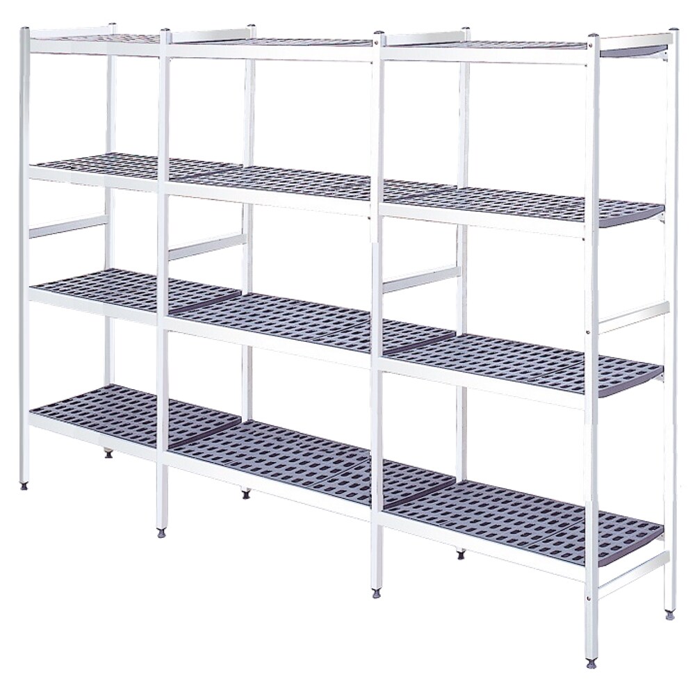 EURAST - Metallregal mit duraluminium-beinen 4 ebenen - 3571x370x1700 mm - 35713400 Image
