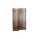 Present Time Vase Allure Wave - Schokoladenbraun - 9,5x27cm