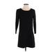 J.Crew Casual Dress - Sweater Dress: Black Solid Dresses - Women's Size 2