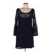 American Eagle Outfitters Casual Dress - Mini: Blue Print Dresses - New - Women's Size Medium