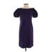 Diane von Furstenberg Cocktail Dress - Midi: Purple Solid Dresses - Women's Size 0