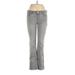 JLo by Jennifer Lopez Jeans - High Rise Boot Cut Boot Cut: Gray Bottoms - Women's Size 6 - Light Wash