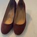 J. Crew Shoes | Burgundy Suede Heels From J Crew | Color: Purple | Size: 8