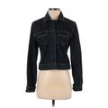 Ann Taylor Denim Jacket: Short Blue Solid Jackets & Outerwear - Women's Size Small