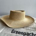 Anthropologie Accessories | Greenpacha Cap Ferret Toquilla Straw Hat (Handmade), Size M, Unisex | Color: Cream | Size: M