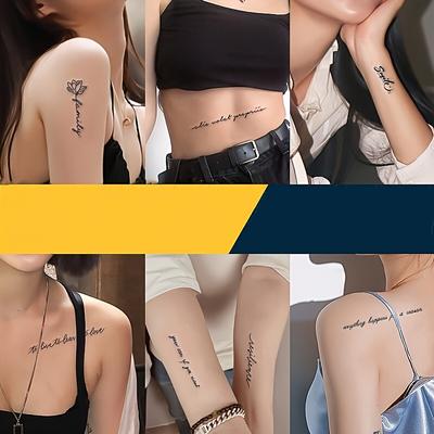 Tattoo 15 Days Waterproof Temporary Tattoo English...