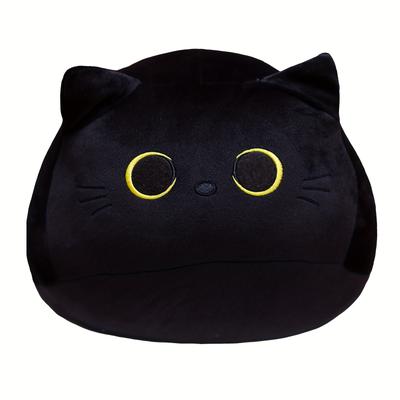2 Sizes Kawaii Black Cat Soft Plush Pillow Doll Toys, Lovely High Quality Kids Gifts Toys For Boys Girls Room Decoration Halloween Decor Thanksgiving Christmas Gift