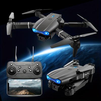 E99 Drone With Hd Camera, Wifi Fpv Hd Dual Foldable Rc Altitude Hold, Remote Control Toys For Beginners Children Men's Gifts Indoor And Outdoor Affordable Uav