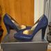 Jessica Simpson Shoes | Jessica Simpson Renee Blue Suede Heels | Color: Blue | Size: 8