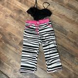 Victoria's Secret Intimates & Sleepwear | Lazy One Zebra Pajama Pants And Victoria Secret Lace Bralette Set | Color: Black/Pink | Size: S