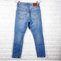 Levi's Jeans | Levi’s 501 Skinny Premium Denim Big E Medium Wash Rigid Denim Jeans 25 X 28 | Color: Blue | Size: 25