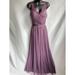 Anthropologie Dresses | Hitherto Anthropologie Lace V-Neck Maxi Formal Bridesmaid Wedding Guest Dress 4 | Color: Purple | Size: 4