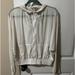 Athleta Tops | Athleta Vata Mesh Zip Up Hoodie. Size Medium | Color: White | Size: M