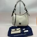 Dooney & Bourke Bags | Dooney & Bourke Riley Hobo Shoulder Purse Bag & Wallet Nwt With Dust Bag | Color: Brown/Cream | Size: Os