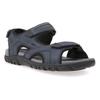 Sandale GEOX "UOMO SANDAL STRADA", Herren, Gr. 40, blau (navy, dunkelgrau), Lederimitat, sportlich, Schuhe, Sommerschuh, Klettschuh, Outdoorsandale, im Trekking-Look