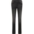 Slim-fit-Jeans MUSTANG "Crosby Relaxed Slim" Gr. 27-34, EURO-Größen, schwarz 702 Damen Jeans 5-Pocket-Jeans Röhrenjeans