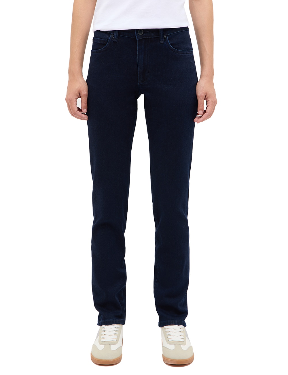 Slim-fit-Jeans MUSTANG "Damen Style Crosby Relaxed Slim", Damen, Gr. 27, Länge 32, blau (940 dunkelblau), Denim/Jeans, 78% Baumwolle, 21% Polyester, 1% Elasthan, unifarben, slim fit, Jeans Slim-fit-Jeans