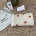 Coach Bags | Nwt Coach Corner Zip Wristlet Floral | Color: Cream/Pink | Size: See Approximate Measurements