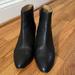 J. Crew Shoes | J. Crew Walker Black Leather Ankle Boots | Color: Black | Size: 8.5