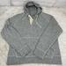 J. Crew Shirts | J.Crew Men’s Grey Raglan Hoodie 1/4 Button Long Sleeve Sweatshirt M/C44" | Color: Gray | Size: M