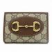 Gucci Bags | Gucci Horsebit 726846 Business Card Holder/Card Case Wallet Bifold Women's | Color: Cream | Size: Os
