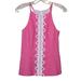 Lilly Pulitzer Tops | Lilly Pulitzer Women's Lace Sleeveless Annabelle Sleeveless Top Pink White Sz 0 | Color: Pink/White | Size: 0