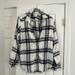 American Eagle Outfitters Tops | American Eagle Black And White, Super Soft Flannel | Color: Black/White | Size: Xl