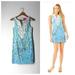 Lilly Pulitzer Dresses | Lilly Pulitzer Gabby Stretch Shift Mini Dress Multi In Full Bloom Soutache Sz 00 | Color: Blue | Size: 00