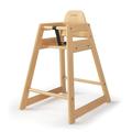 FOUNDATIONS - NeatSeat | Baby High Chair, Solid Wood, Natural Wood | Wooden High Chair | Easy to Clean - Safety Harness - Stable and Solid | Wooden Baby High Chair, Easy to Store