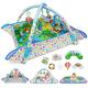 Dr.Rapeti Baby Play Mat, Baby Play Gym, Playmats & Floor Gyms, Infant Activity Gym Mat, Play Mat with Play Arch, Detachable Mirror, Soft Book and Balls Toys, Thick Non Toxic Playmats